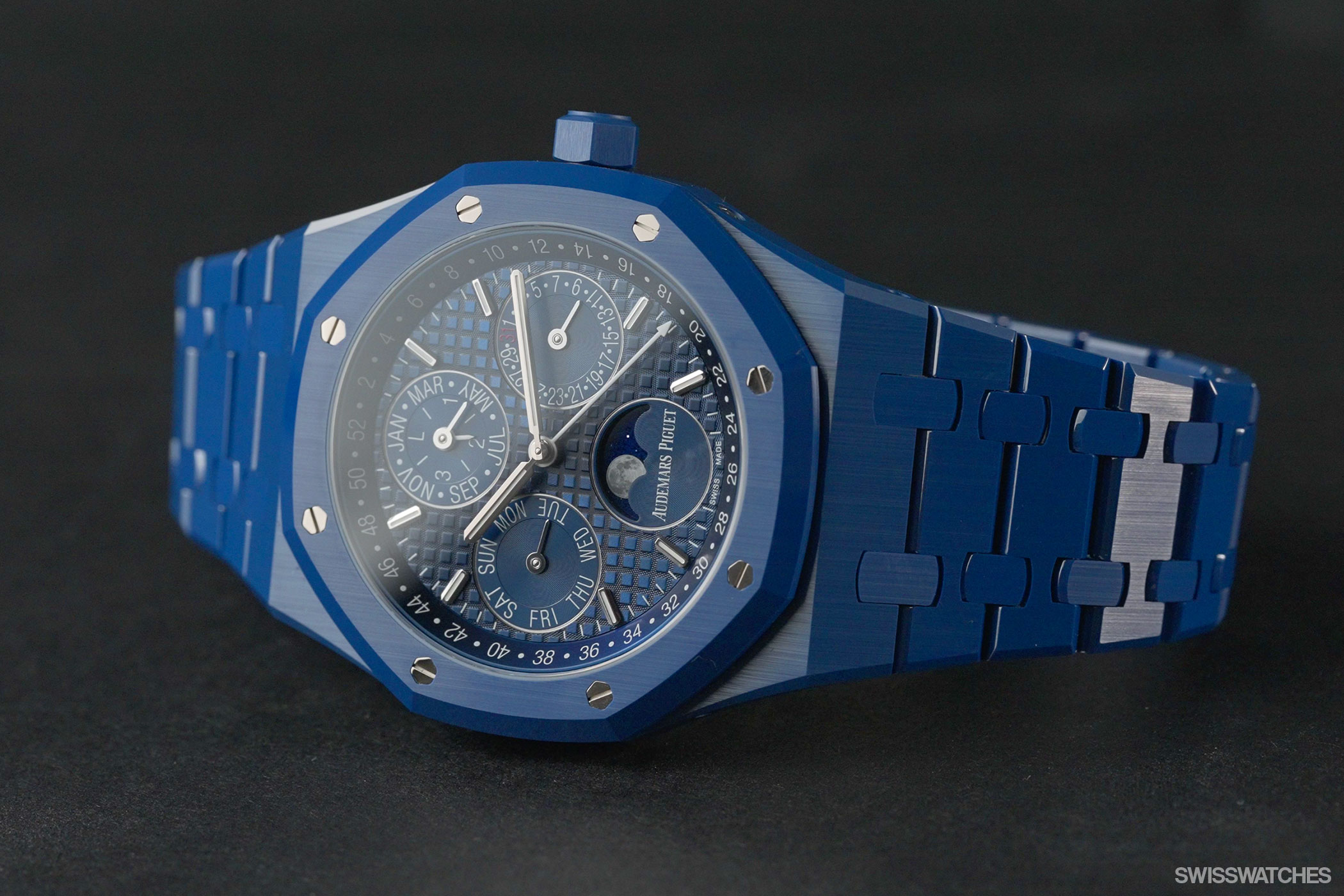 Audemars Piguet Royal Oak 26579CS Perpetual Calendar Blue Ceramic