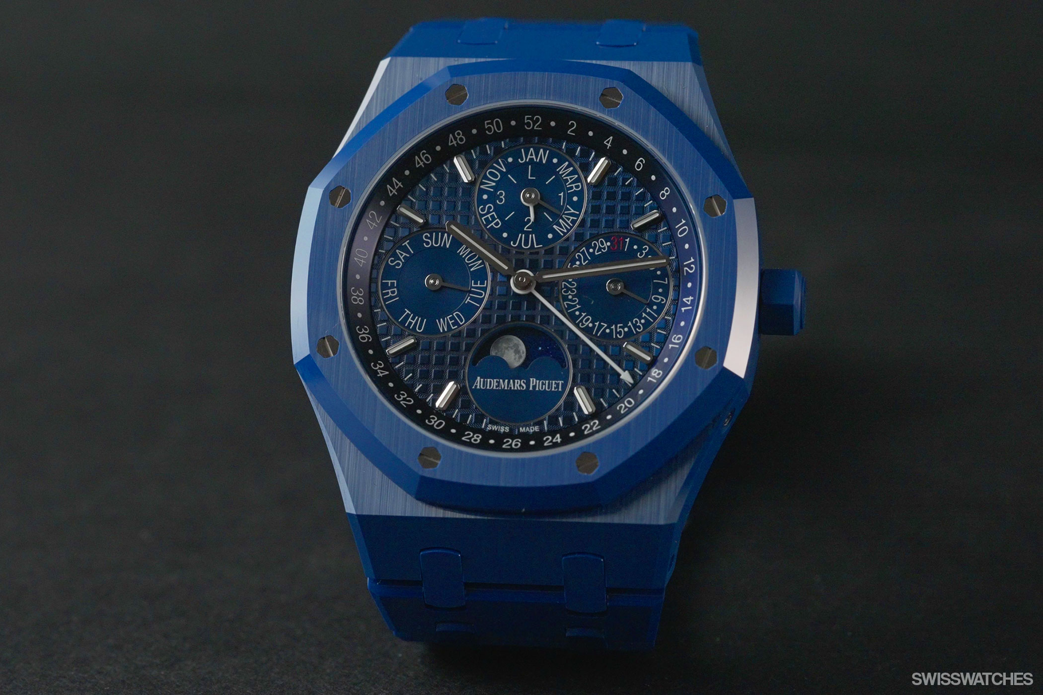 Audemars Piguet Royal Oak 26579CS Perpetual Calendar Blue Ceramic