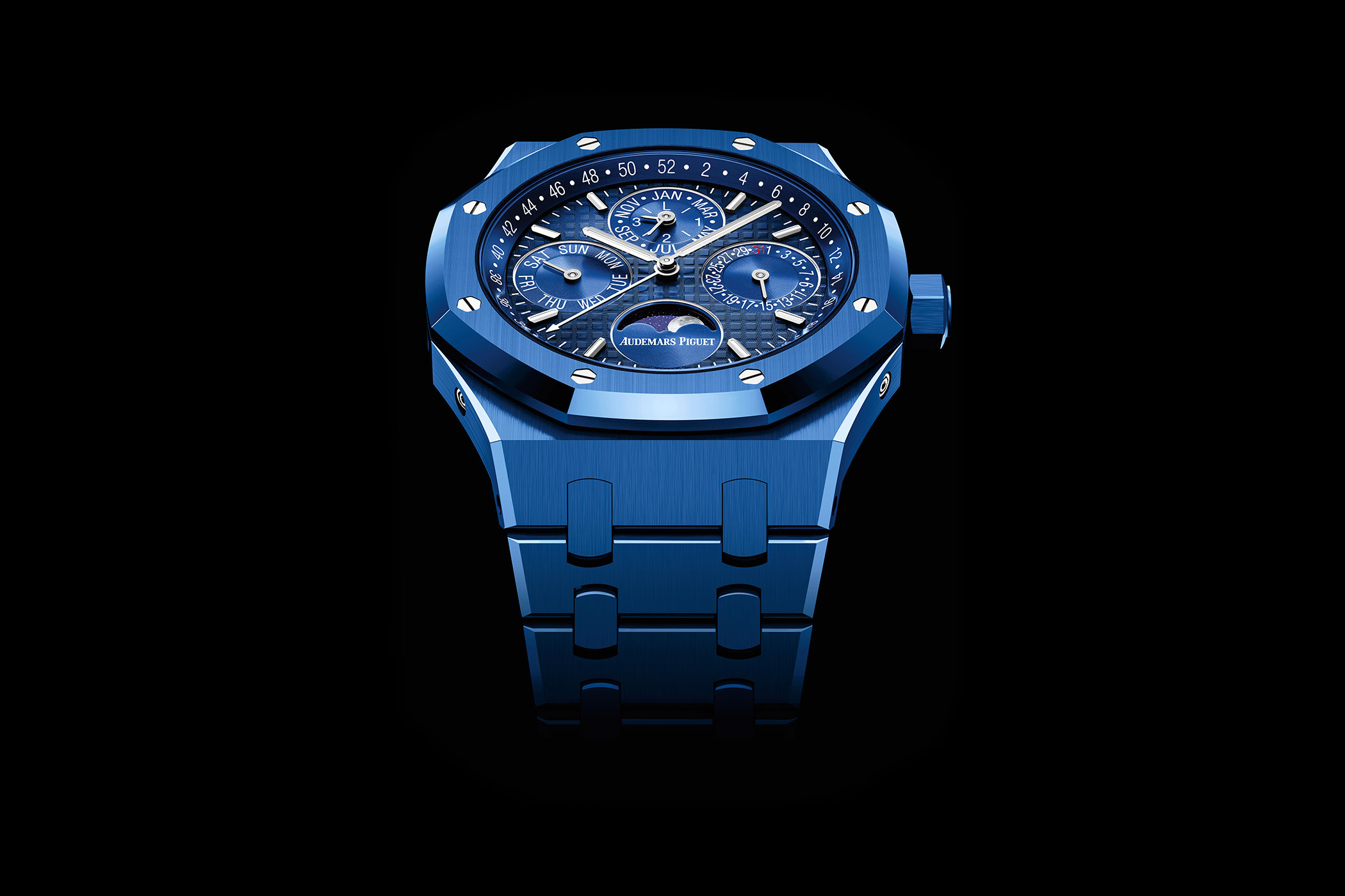 The Audemars Piguet Royal Oak Perpetual Calendar in Blue Ceramic