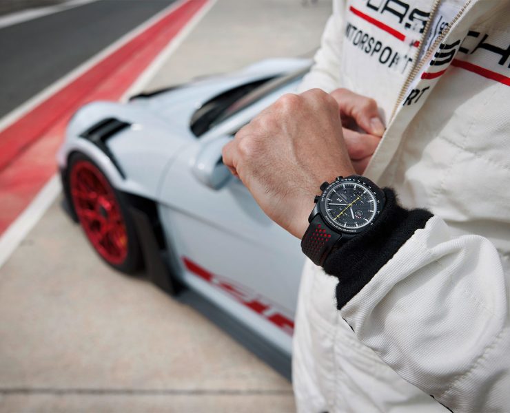 Porsche-Design-Chronograph-911-GT3-RS-Watch-On-Wrist
