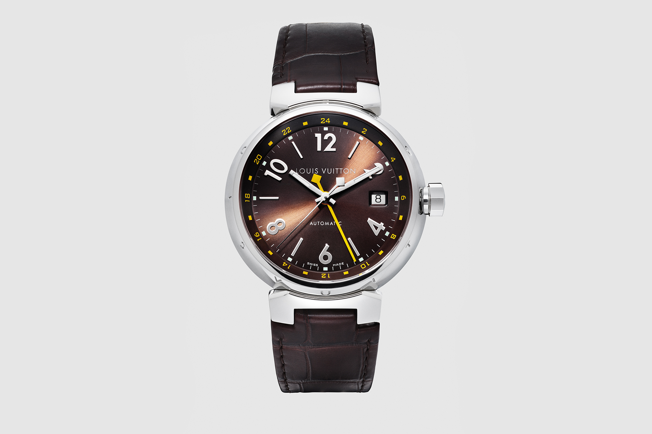 Louis Vuitton Tambour Evolution GMT Watch - Steel