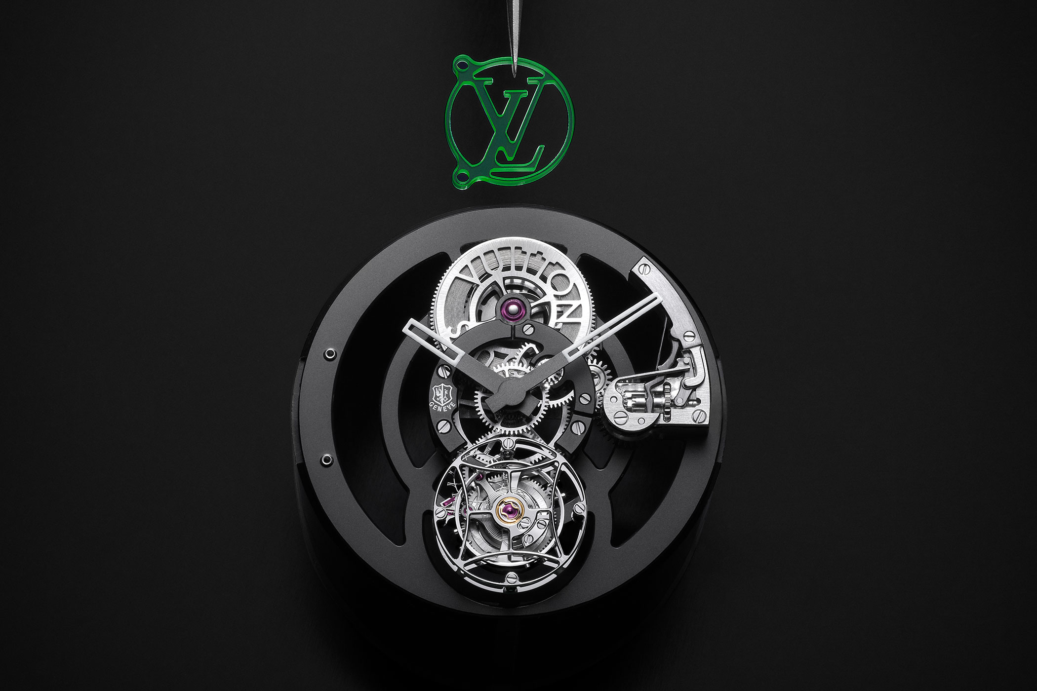 Louis Vuitton presents its newest Tambour Moon watch, the Tambour Moon Dual  Time.