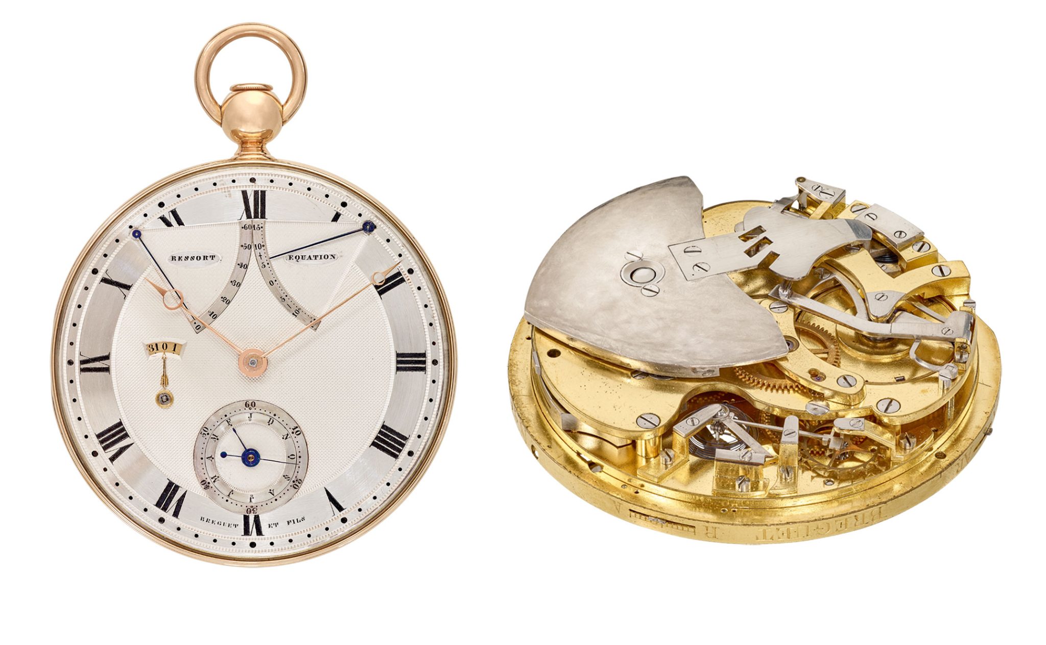 Breguet-Pocket-Watch-with-Calendar-and-Equation-of-Time-and-Selfwinding-1800-No-217