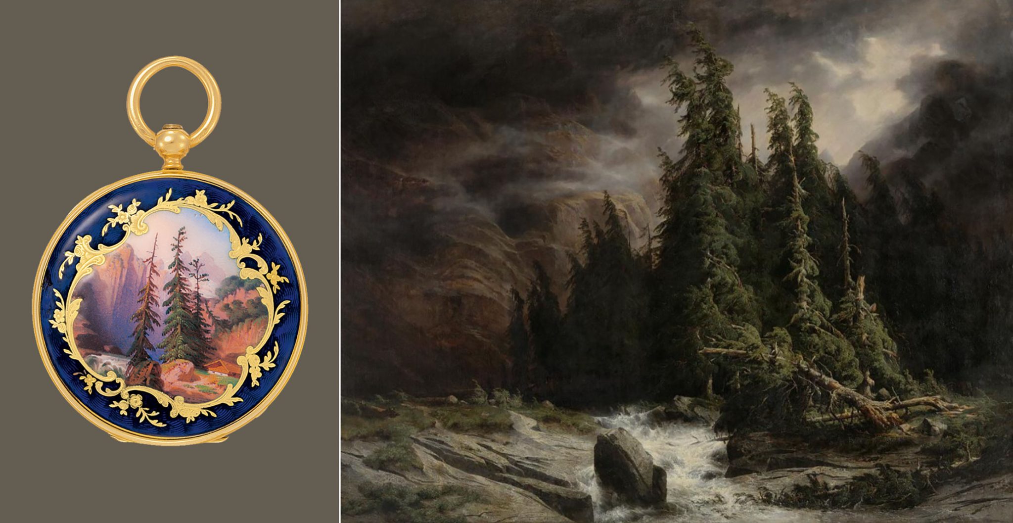 Patek-Philippe-from-1852-Caliber-13-No-6338-with-an-enamel-painting-of-a-mountain-landscape-after-Alexandre-Calame