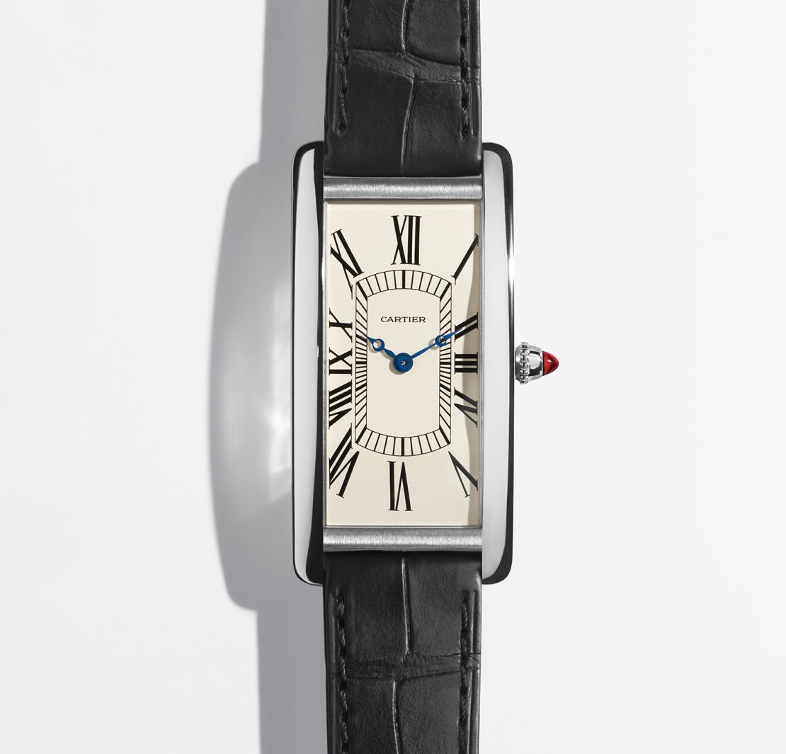 Les R ditions The Cartier Tank Cintr e in Platinum