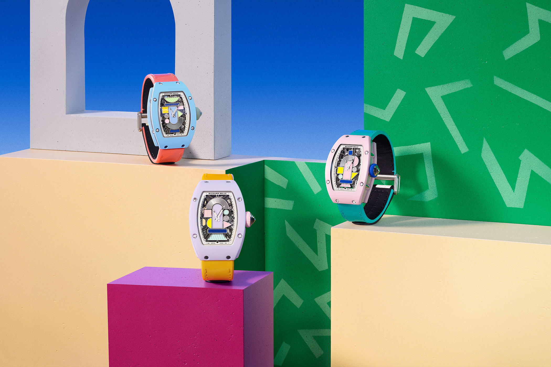 Richard Mille 07 01 Coloured Ceramics Combining 80s Design and