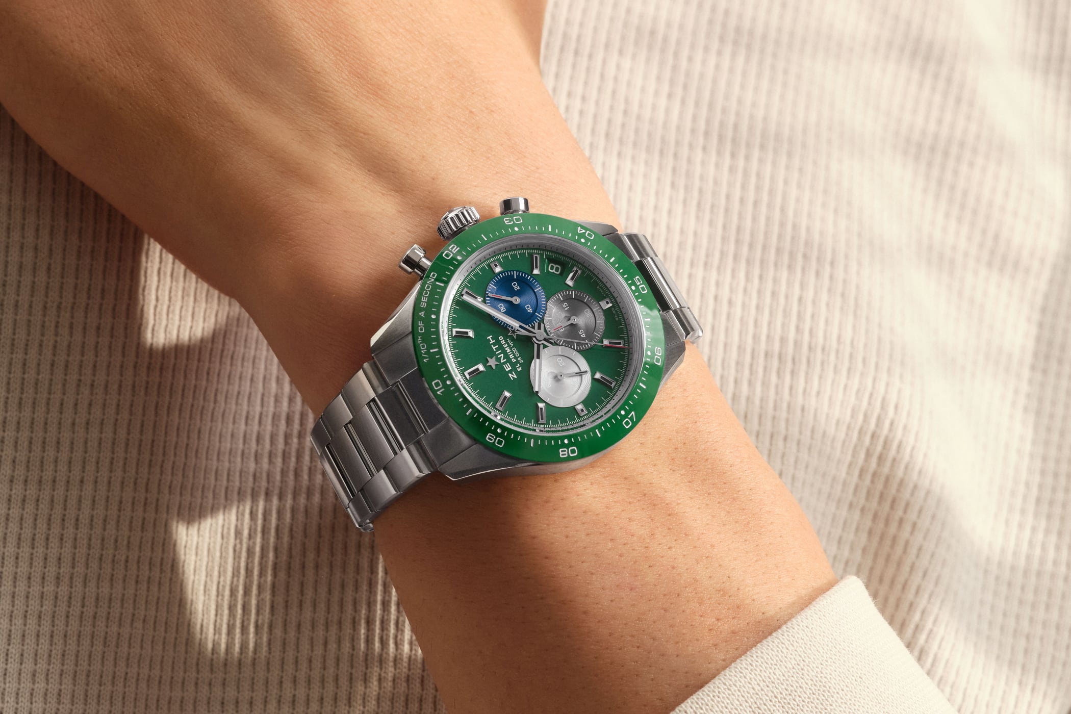 Zenith Chronomaster Sport Green: Core Collection Gets Coloured 