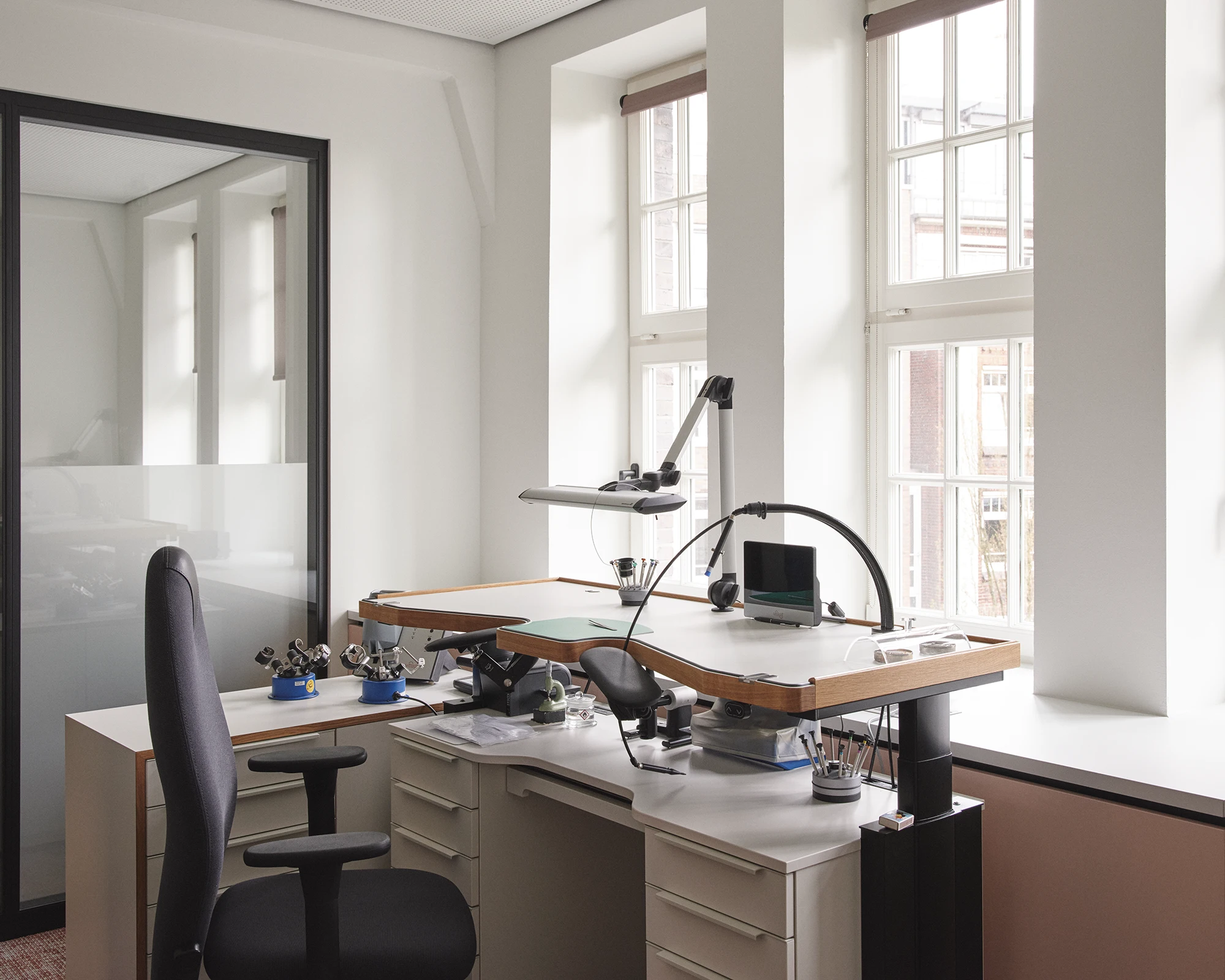 A Watchmaker’s Bench at the Wempe Kontorhouse Stubbenhuk