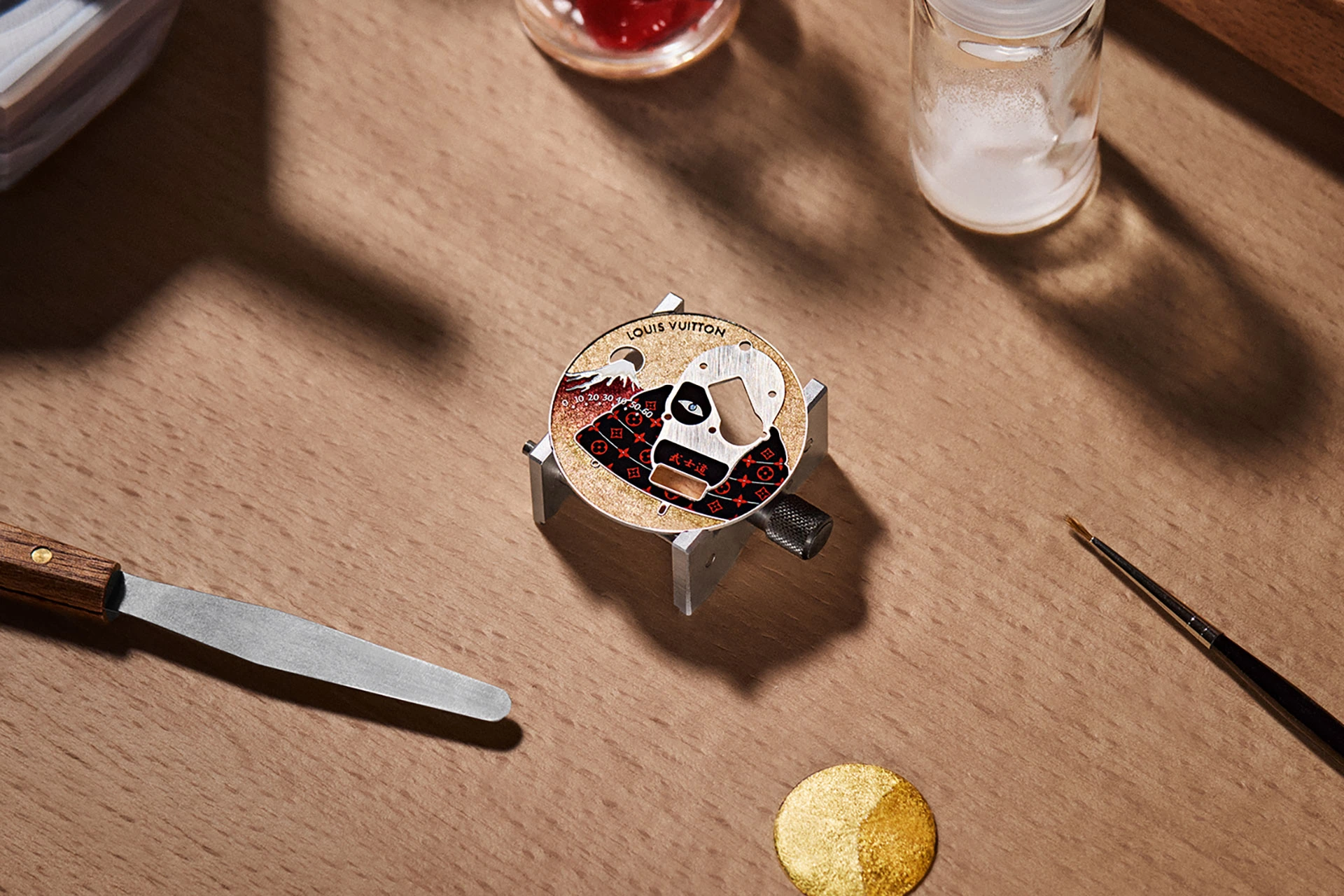 Manufacture of the dial of the Louis Vuitton Tambour Bushido Automata Ref. W1PG31