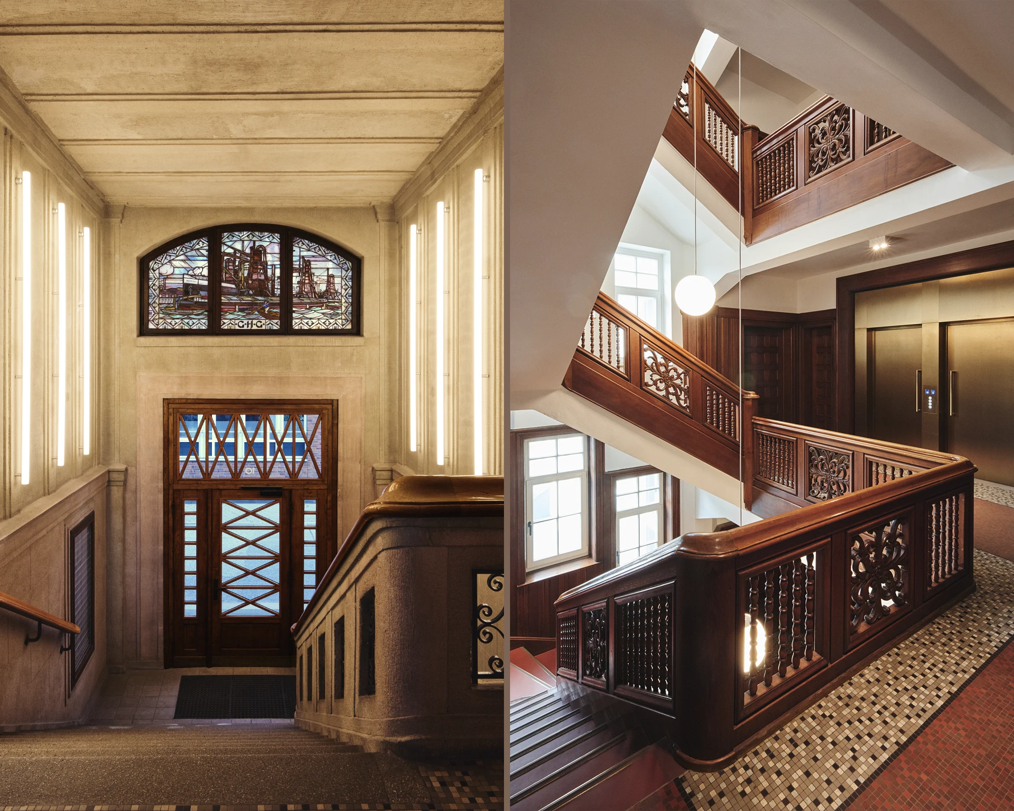 The Staircase of the Wempe Kontorhouse Stubbenhuk