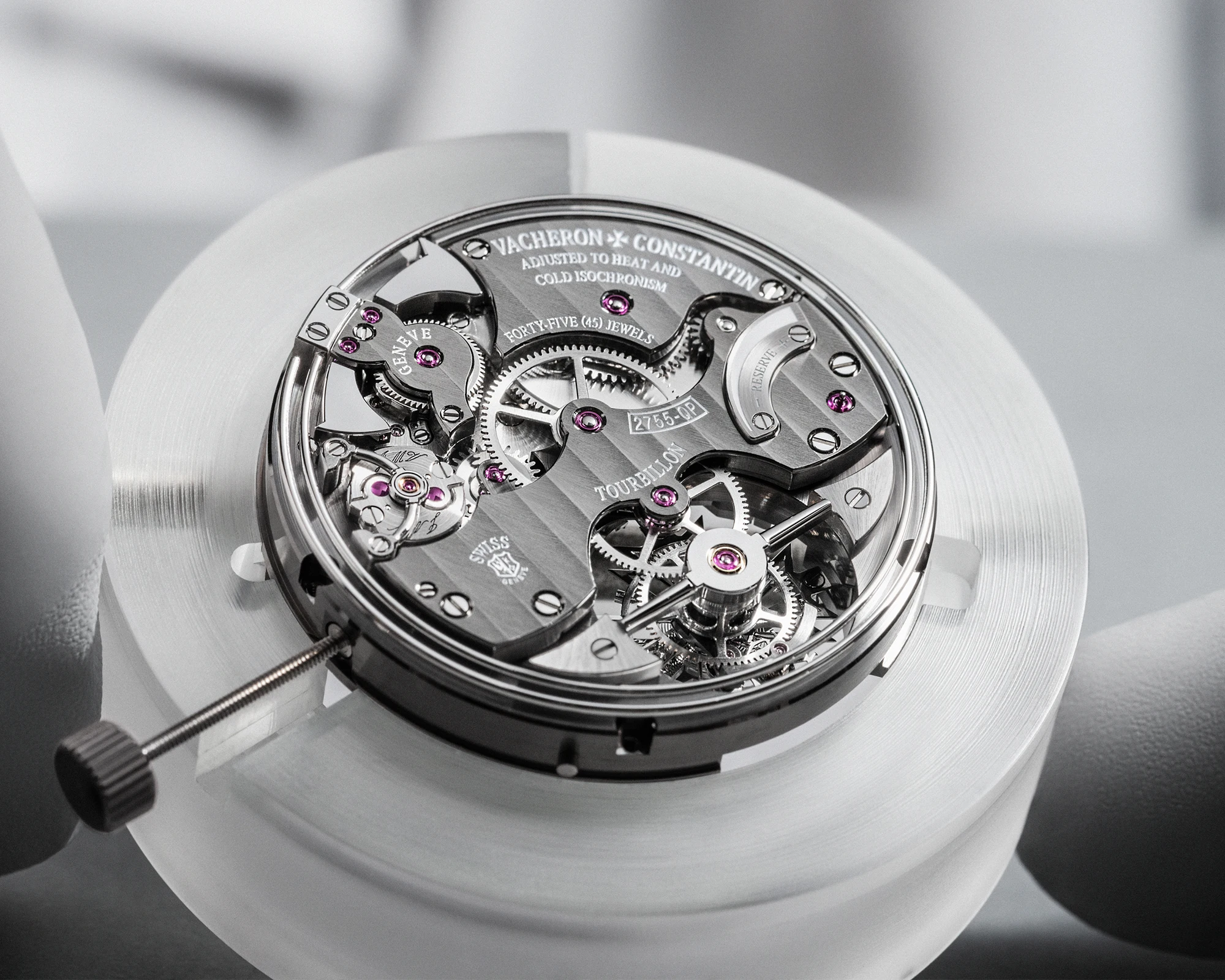 The 2755-QP movement of the Vacheron Constantin Overseas Grand Complication Openface Ref. 6510V/110T-128C